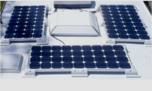 RV solar panel mounting kit 4 corner pieces